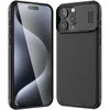 Nillkin CamShield Pro dėklas, skirtas iPhone 15 Pro (juodas)