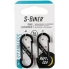 Nite Ize Karibų S-Biner Dual # 1 nerūdijančio plieno 2 vnt (SB1-2PK-01)