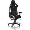 Žaidimų kėdė Noblechairs EPIC Real Leather Gaming Chair, Juoda-balta-raudona