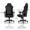 Žaidimų kėdė Noblechairs HERO PU-Leather Gaming Chair, Juoda-raudona