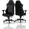 Žaidimų kėdė Noblechairs HERO PU-Leather Gaming Chair, Juoda-raudona
