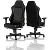 Žaidimų kėdė Noblechairs HERO PU-Leather Gaming Chair, Juoda-auksinė