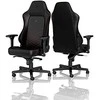Žaidimų kėdė Noblechairs HERO PU-Leather Gaming Chair, Juoda-raudona