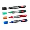 Baltos lentos žymekliai NOBO Liquid Ink, 6 vnt., įv. spalvų