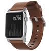 Nomad Išmaniojo laikrodžio Apple odinis dirželis, Rudos spalvos, 42/44mm