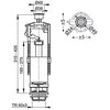 WC nuleidimo mechanizmas AlcaPlast, su Stop mechanizmu