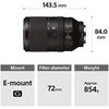 Objektyvas Lęšiai Sony E F / 22