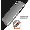 Obliq Slim Meta – dėklas, skirtas iPhone Xs / X (satino sidabro)