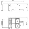 OBO Bettermann Bettermann elektroninis modulis RJ45 cat.5E neprižiūrimas ASM-C5 (6117337)