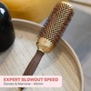Olivia Garden Expert Blowout Speed Gold&Brown szczotka do modelowania włosów 45mm