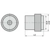 Nuotraukų rėmelis Olympia TS 230 - Nerūdijantis plienas - Rubber,Nerūdijantis plienas - Floor mounted - 40 mm - 37 mm - 37 mm