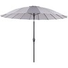 Beliani Lumarko Garden Umbrella - 255 cm pilka BAIA!