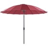 Beliani Lumarko Garden Umbrella 255 cm raudona BAIA!