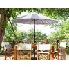 Beliani Lumarko Garden Umbrella - 255 cm pilka BAIA!
