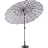 Beliani Lumarko Garden Umbrella - 255 cm pilka BAIA!