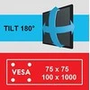 Universalus sieninis televizoriaus laikiklis ONE FOR ALL TV BRACKET, SMART TURN 180, VESA 100 GLOBAL / WM2151