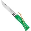 Opinel France Peilis Opinel Colorama 07 Inox Grab, žalias, su dirželiu