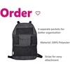 Petite&amp;Mars Petite &amp; Mars Order - priekinės automobilio sėdynės organizatorius / apsauga | Juoda