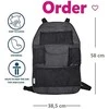 Petite&amp;Mars Petite &amp; Mars Order - priekinės automobilio sėdynės organizatorius / apsauga | Juoda