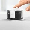 Orno Baldų lizdas - 10 cm ištraukiamas nuo stalviršio su USB įkrovikliu ir 1,5 m laidu, 3x2P + Z, 2xUSB