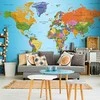 Artgeist Fototapetas - World Map: Colourful Geography