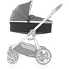 Babystyle Baby Style Oyster 3 - vežimėlio lopšys | pilkos spalvos su sidabrinėmis detalėmis