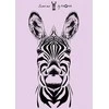 Aplankas dokumentams, sąsiuviniams PAGNA Zebra, A4, su gumele, rožinis