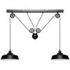 Pakabinamas šviestuvas Atmosphera Pakabinamas šviestuvas EZIO, metalinis, juodas, aukštis 60 cm