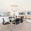 Pakabinamas šviestuvas Uniprodo LOFT pakabinamas lubinis šviestuvas, 6 taškų E27 - medinė sija