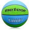 Krepšinio Kamuolys METEOR LAYUP #3 Mėlyna-Žalia