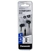 Į ausis įkišamos ausinės su mikrofonu Panasonic RP-TCM115E-K, Juodos
