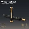 Parker DuoSet Sonnet juodas lakas rašiklis
