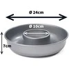 PATISSE Sidabrinis-TOP Apvali torto forma, 24 cm