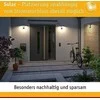 Paulmann Lauko saulės kolektorius Aron IP67 3000K metalinis judesio jutiklis 5/40lm 10*10cm (PL94238) -