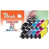 Peach Peach PI100-437 nabój su tuszem 10 vnt. Zamiennik Ekstra (Super) Wysoka wydajność Juodas, Cyjan, Purpurowy, Foto mėlyna, Geltonas