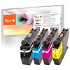 Peach Peach 320280 rašalo kasetė 4 vnt. Juoda, žydra, violetinė, geltona