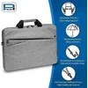 Krepšys Pedea PEDEA Notebooktasche "Fashion" bis 15,6" (39,6cm) grau/juodas