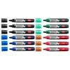 Baltos lentos žymekliai NOBO Liquid Ink, 12 vnt., įv. spalvų