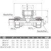 „Perfexim“ srieginis trišakis 709 16 mm x GW 1/2'' x 16 mm (61-009-1615-000)
