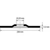 Plieno šlifavimo diskas PFERD PSF Ø230x7x22mm A30