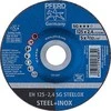 Nerūd. plieno pjovimo diskas PFERD EH 125x2,4mm A46 R SG-INOX