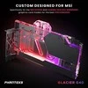 PHANTEKS Glacier G40 RTX 4090 vandens blokas su galine plokšte, skirtas MSI, D-RGB &amp; juodas