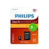 „Philips Micro SDHC“ kortelė 8 GB, 10 klasės, UHS-I, U1, su adapteriu