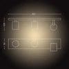 Philips Hue Runner baltas 3x5W 230V