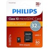 Atminties kortelė „Philips Micro SDHC“ kortelė 32 GB, 10 klasės UHS-I U3, įsk. Adapteriai