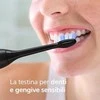 6 dalių šepetėlių galvučių pakuotė Philips Sonicare Sensitive HX6056/88, juodos spalvos