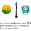 6 dalių šepetėlių galvučių pakuotė Philips Sonicare Sensitive HX6056/88, juodos spalvos