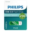 USB atmintinė Philips USB 3.0 256GB Vivid Edition Spring Žalias