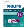 STICK Philips USB 3.0 64GB Vivid Edition Magic Violetinė
