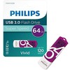 STICK Philips USB 3.0 64GB Vivid Edition Magic Violetinė